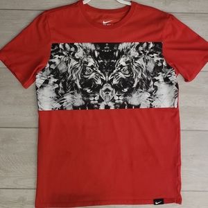 The Nike tree dri fit. Red tshirt